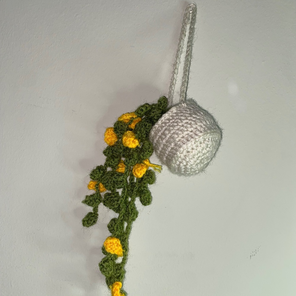 Crochet Flowerpot with Flowers